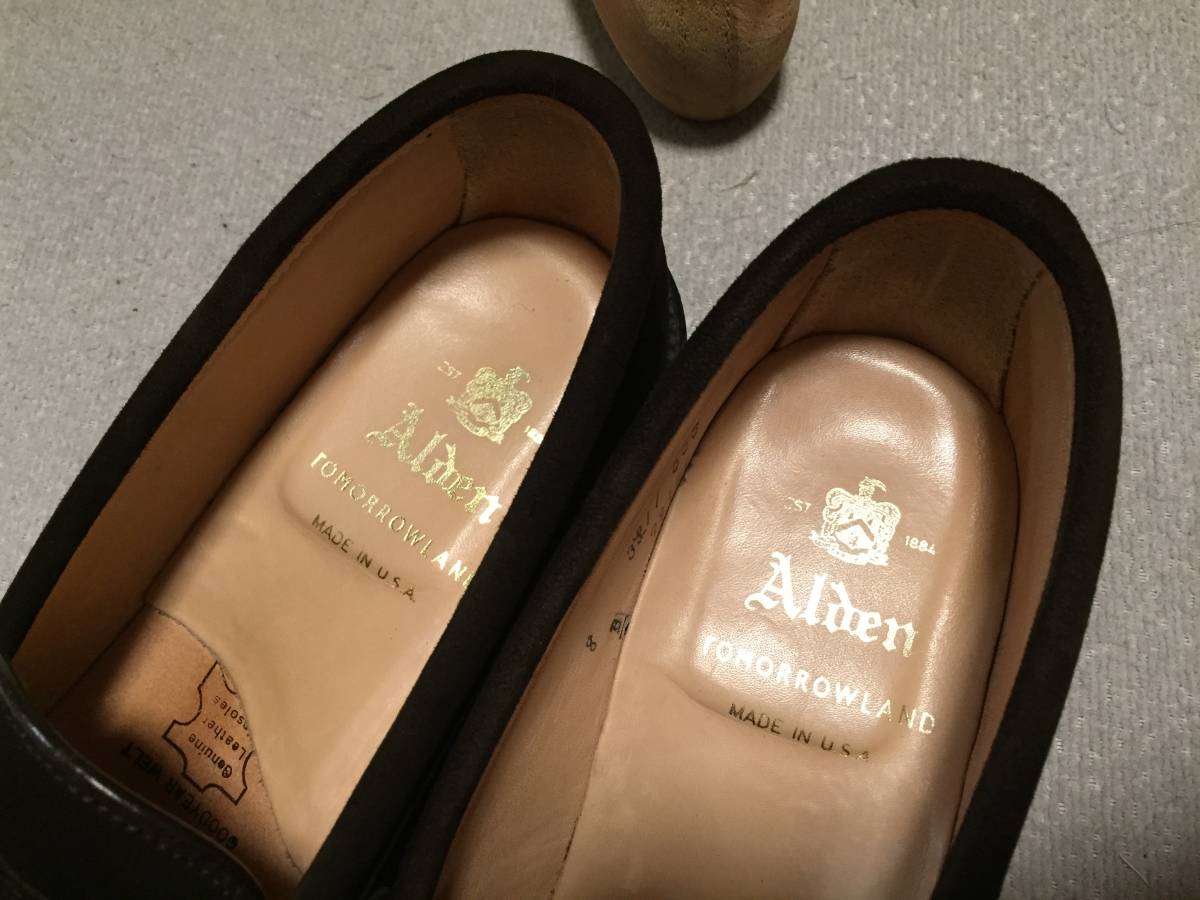 Alden オールデン 99151 ペニー ローファー ダークブラウン スエード