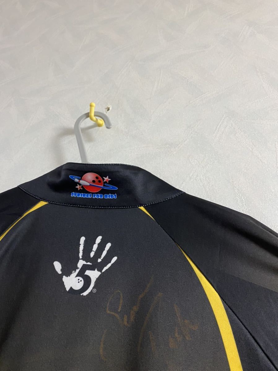 Team Brunswick ボウリングウェア サイズXL ショーンラッシュ直筆サイン入り ブランズウィック PBA VISE AOC SEAN RASH_画像5