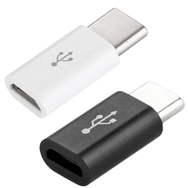 変換アダプター ５個（白でも黒でも）　送料無料　マイクロUSB(Micro) → Type-C (タイプC) 　USB充電ケーブル端子コネクタ変換アダプタ_画像2