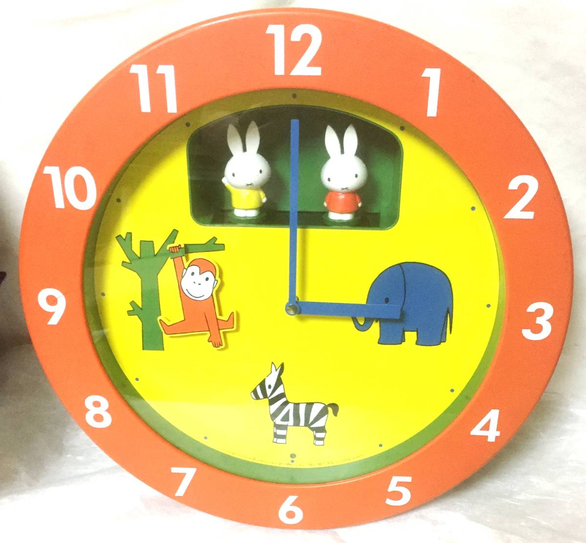 新品 ミッフィー miffy からくり時計 掛け時計 柱時計 仕掛け時計 レア 