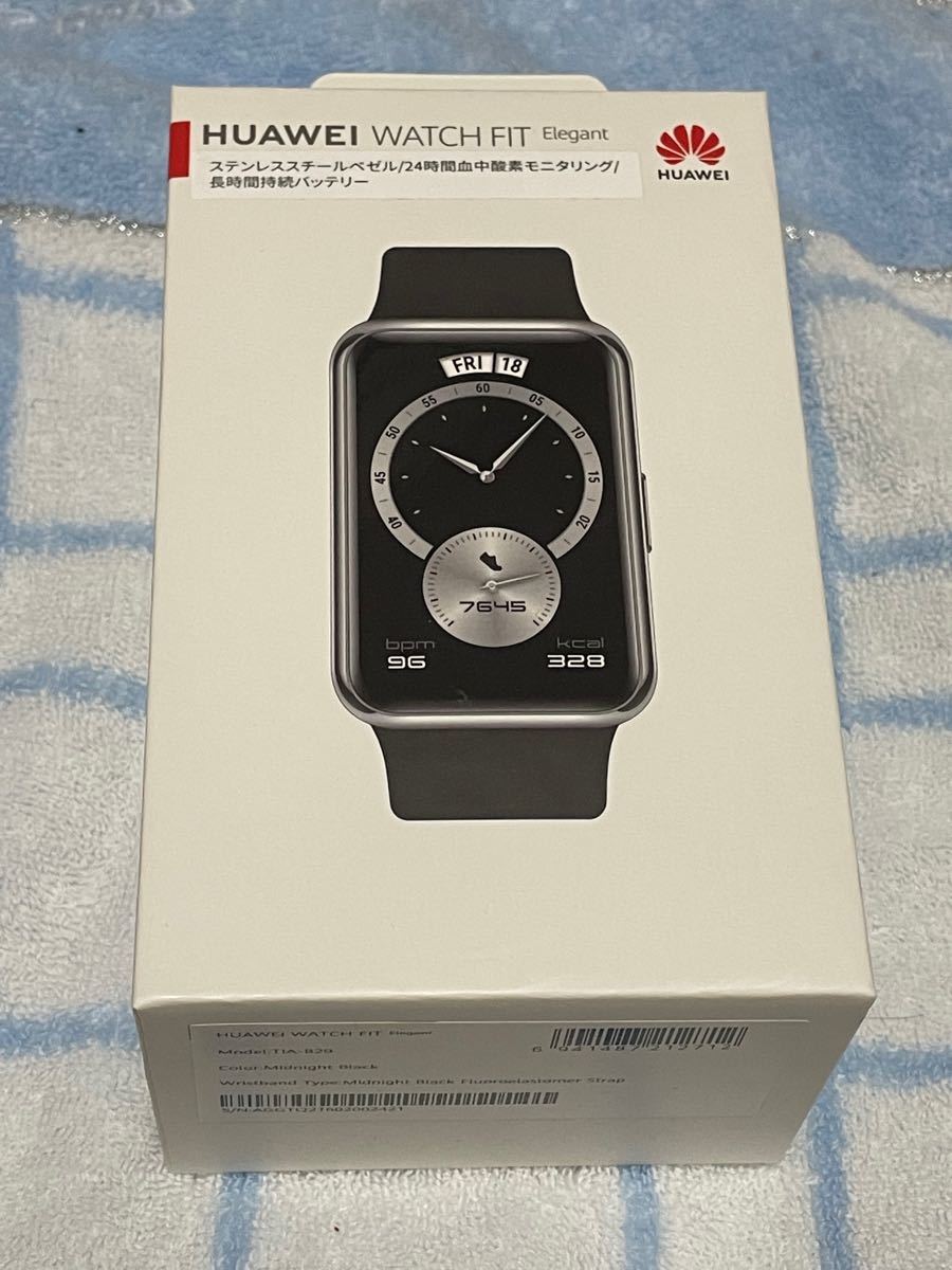 新品同様】Huawei watch fit elegant ミッドナイトブラック
