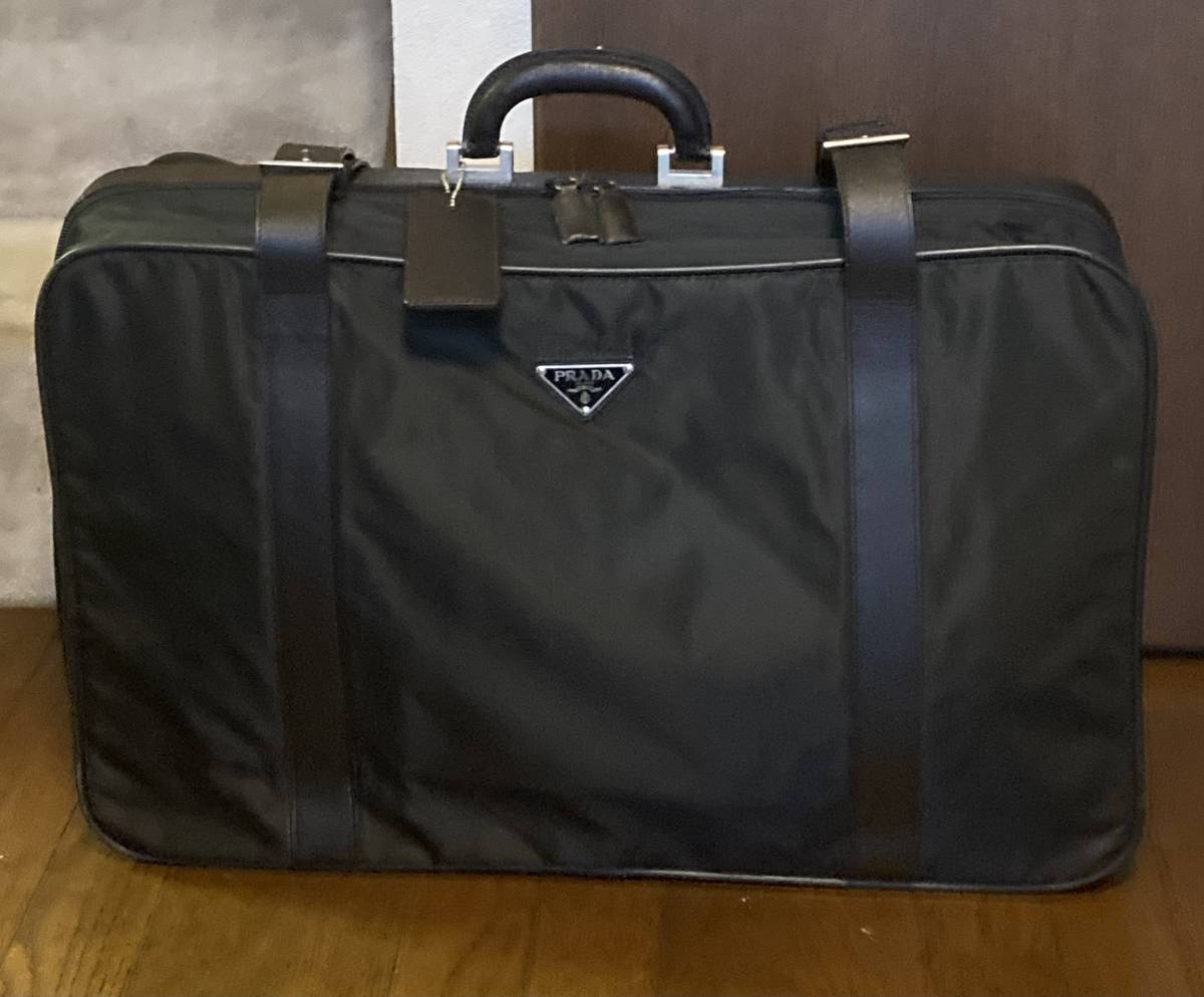 1円スタート!プラダ PRADA スーツケース トラベルバッグ 旅行かばん