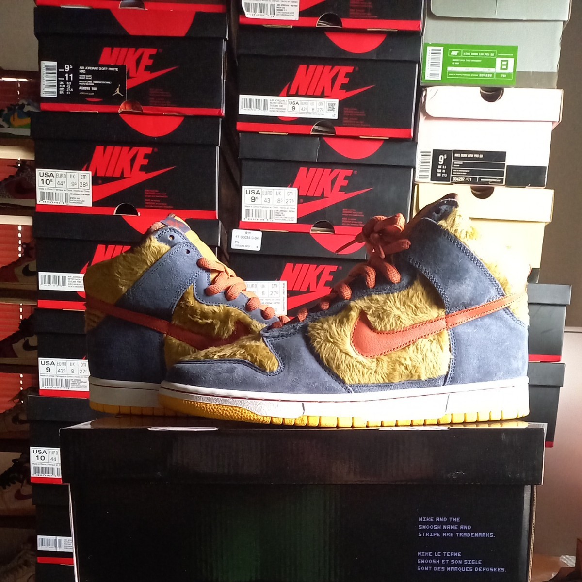 Nike Dunk high premium SB 特価店 NIKE DUNK 未使用 BEAR PAPA SB PREMIUM HIGH スニーカー