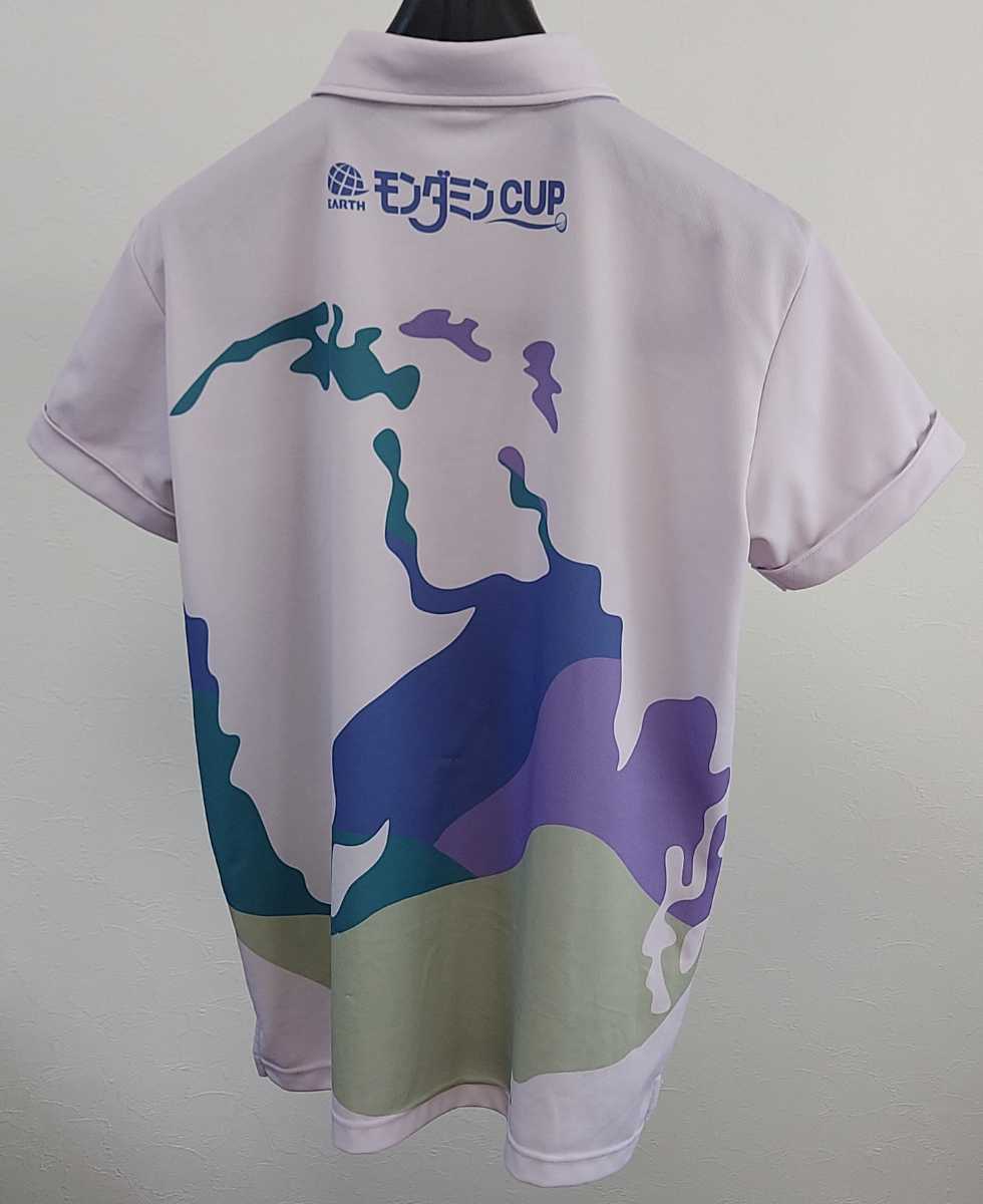 PayPayフリマ｜アース・モンダミンカップ2022オリジナルポロシャツ（Ｌサイズ）パープル（紫）ゴルフウェア 半袖