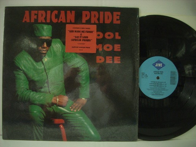 ■12インチ 　KOOL MOE DEE / AFRICAN PRIDE GOD MADE ME FUNKE SAY IT LOUD クールモ-ディー アフリカンプライド 1990年 ◇r40707_画像1