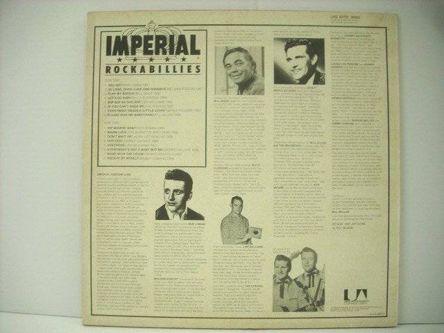 ■ UK盤 LP　IMPERIAL ROCKABILLIES / インペリアルロカビリーズ BOB LUMAN BILL MACK BILL ALLEN LEW WILLIAMS ROY BROWN ◇r40723_画像2