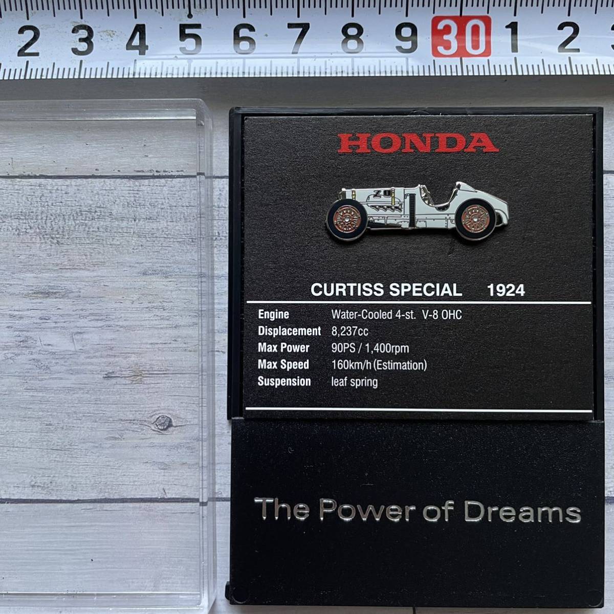 HONDA カーチス号ピンズ H594 CURTISS SPECIAL 1924年 ピンバッジ 本田宗一郎 アート商会 制作 クラシックカーレース ピンバッチ 純正 新品_画像6