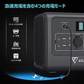 ポータブル電源 EB70S 大容量716Wh/218000mAh AC800W(瞬間最大1400W)/USB/DC/ワイヤレス出力 ソーラー高速充電 リン酸鉄リチウム 小型軽量_画像5