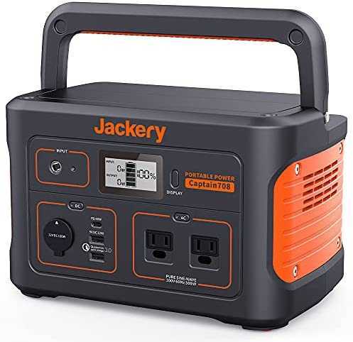 Jackery ポータブル電源 708 発電機 ポータブルバッテリー 大容量 191400mAh/708Wh 家庭用 アウトドア用 バックアップ電源 PSE認証済
