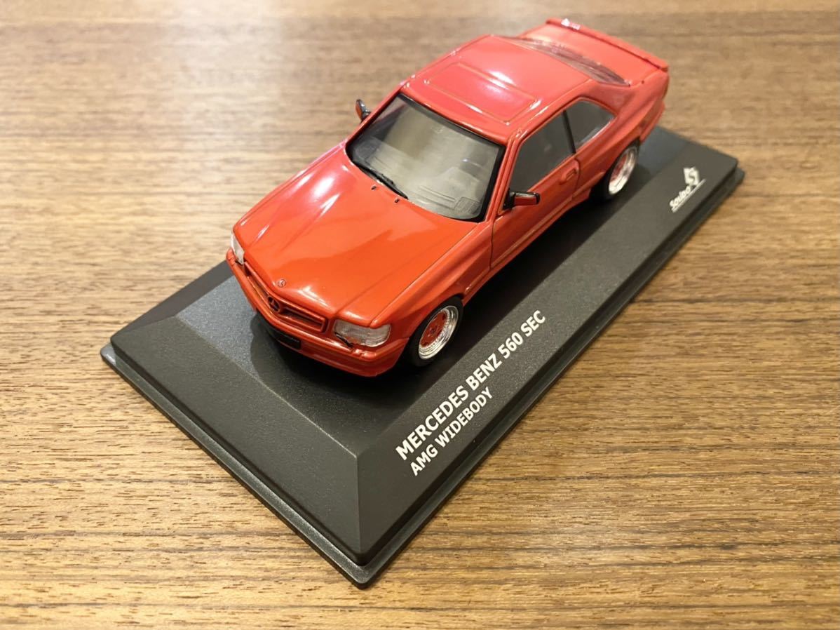  new goods original package attaching 1/43 Solido AMG Mercedes C126 560SEC 6.0 Hammer red 