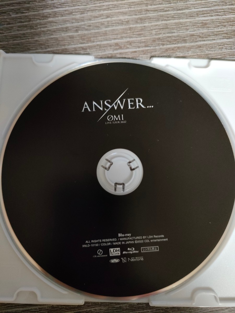 受注生産限定盤 ANSWER ØMI Blu-ray DVD