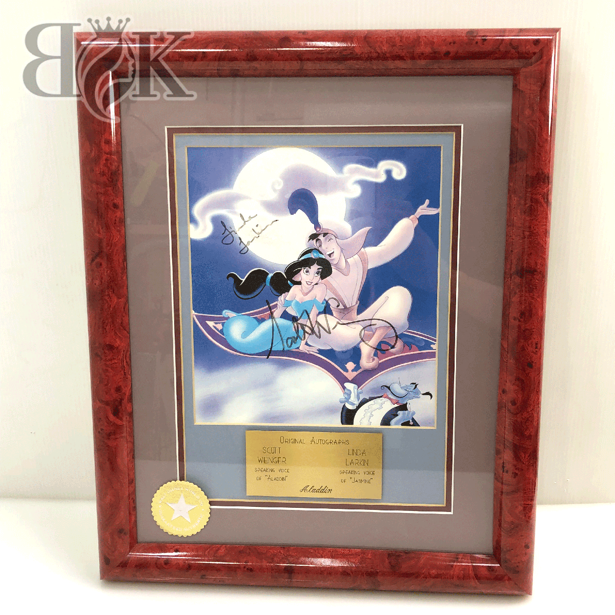 アラジン 声優 サイン入り オートグラフ イラスト ジャスミン Original Autographs ディズニー 額縁 壁掛け インテリア Www Drmanalalmansoori Com