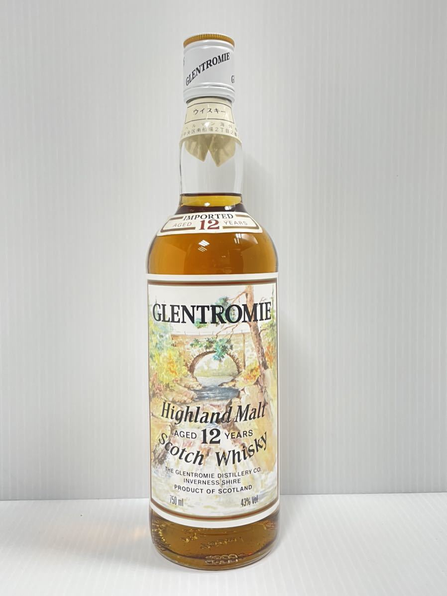 グレントロミー 12年 ハイランドモルト スコッチ GLENTROMIE AGED12YEARS Highland Malt Scoth Whisky 750ml 43% 未開栓