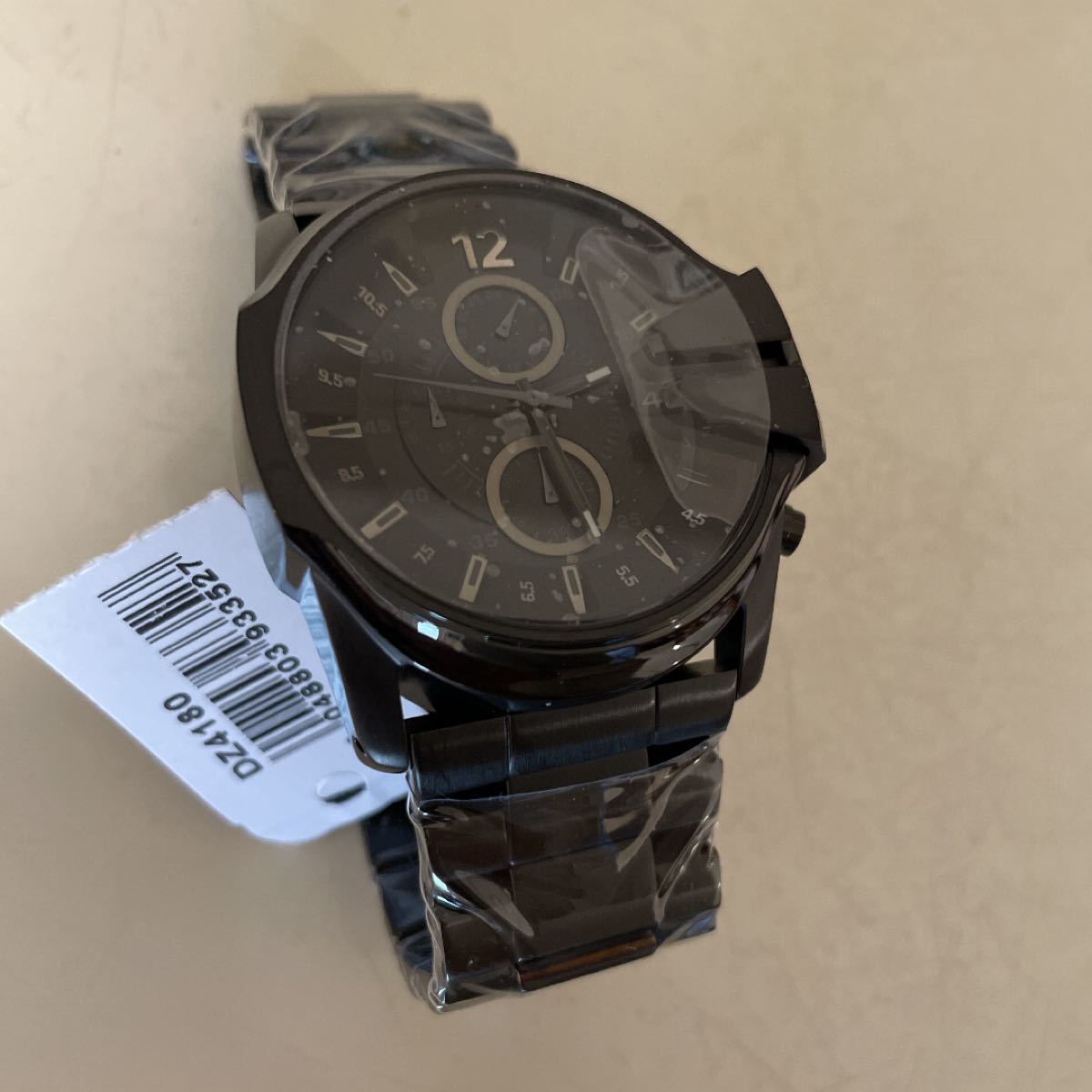 新品未使用 DIESEL DZ4180 マスターチーフ ブラック ディーゼル腕時計