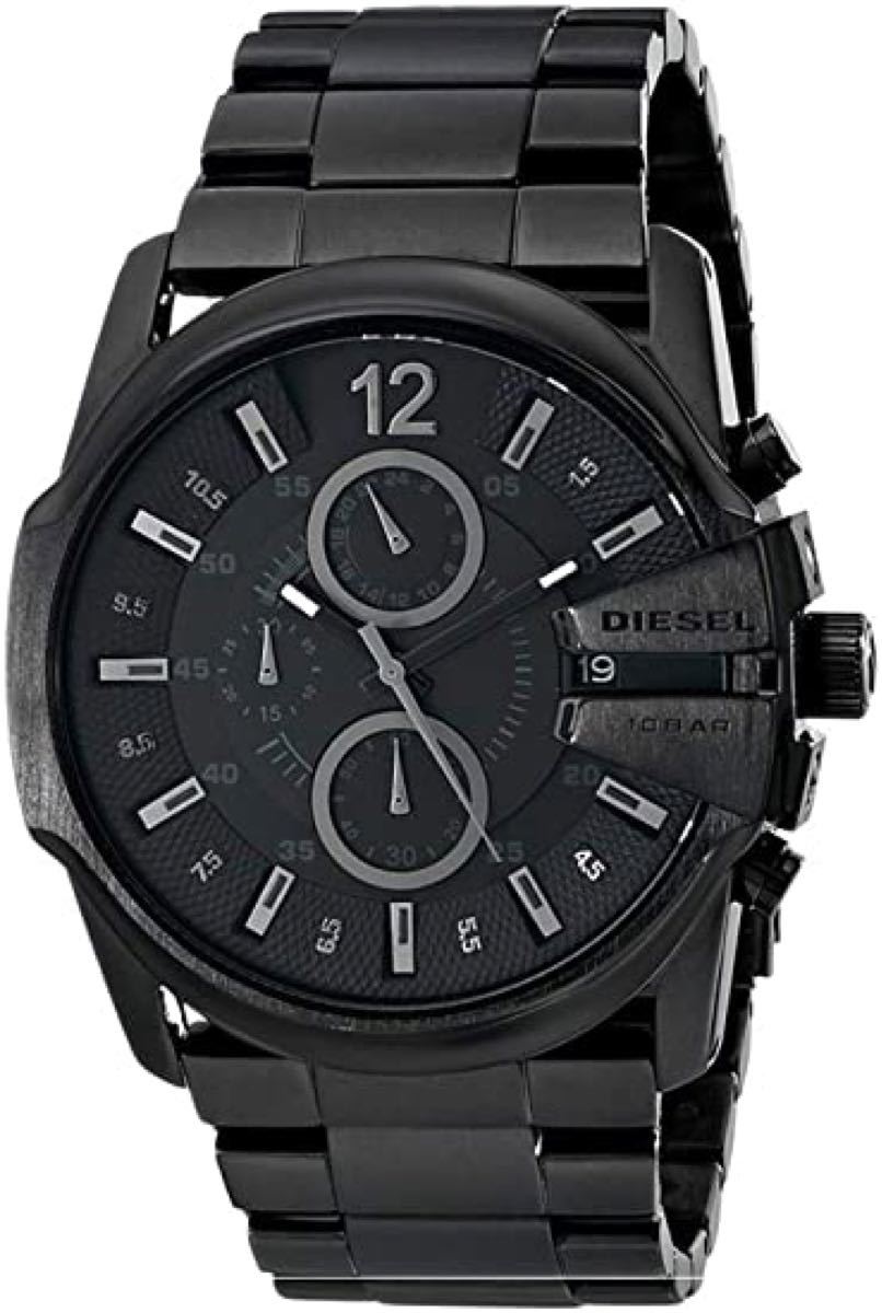 新品未使用 DIESEL DZ4180 マスターチーフ ブラック ディーゼル腕時計