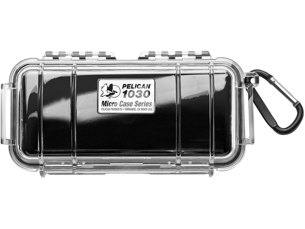 Pelican Micro Case 1030 Black/Clear [Black/Clear] [1030-025-100]