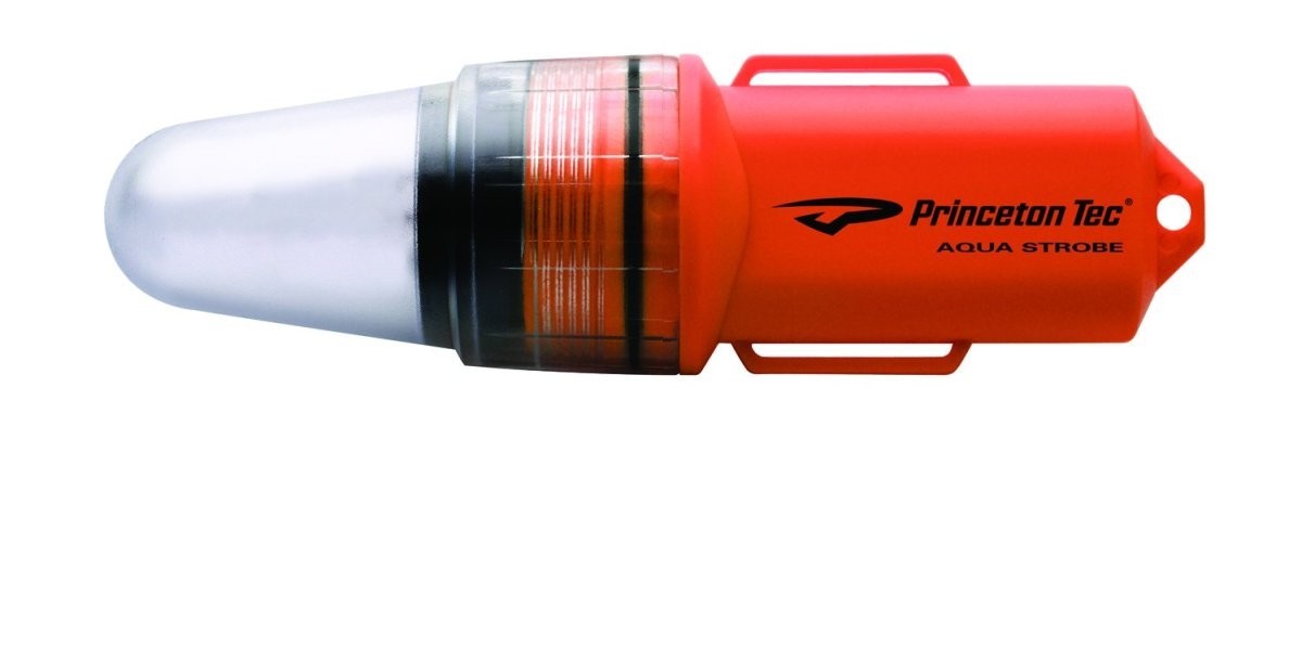 Princeton Tec Prince тонн Tec aqua стробоскоп LED проблесковый свет Rocket красный 100m водонепроницаемый липучка имеется 