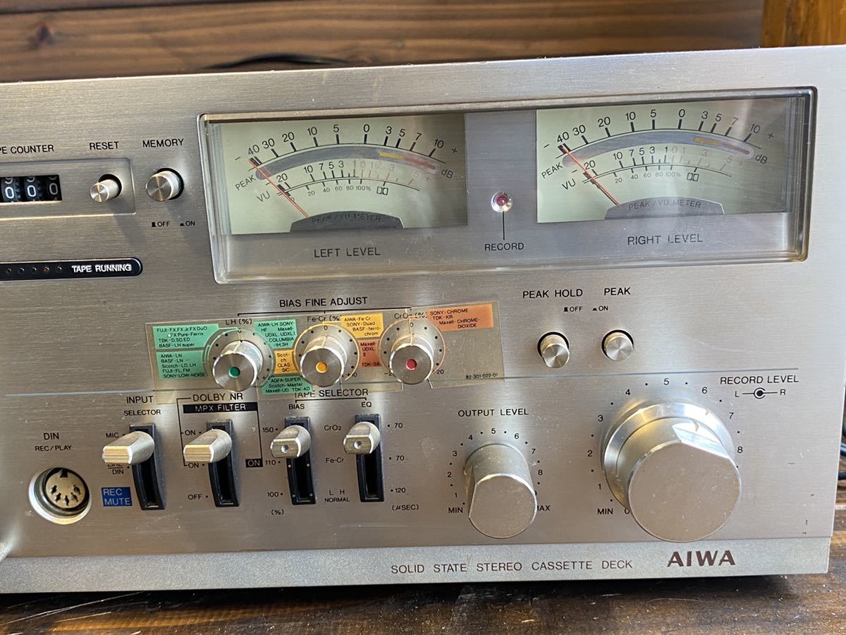 AIWA カセットデッキ AD-7700 STEREO CASSETTE Deck アイワ 