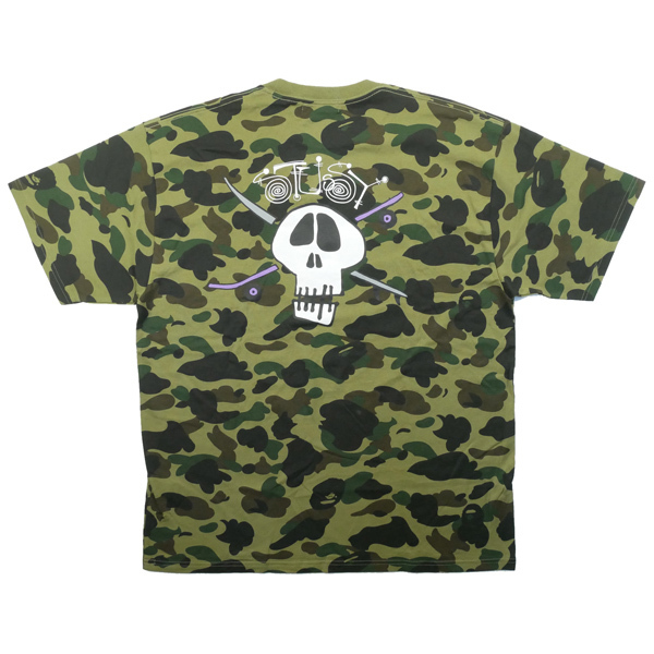 おトク】 ア 【新古品・未使用品】 Size【L】 緑 30周年記念サル迷彩柄