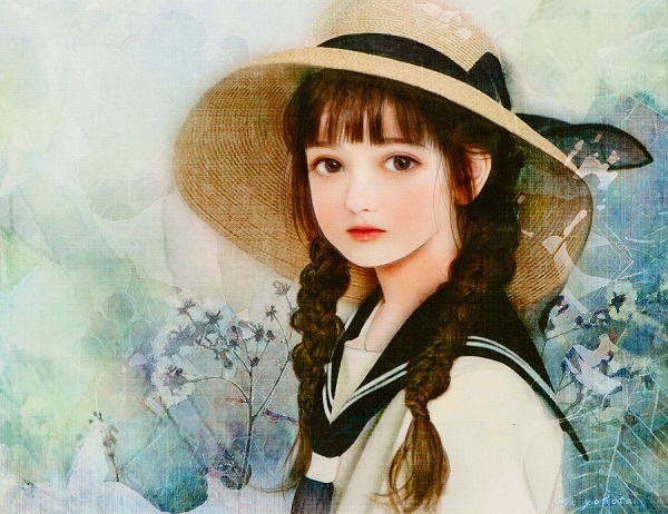 □横田美晴 夏のにおゐ 原画 F6号 真作保証 油彩画 みうらじろう □横田美晴 夏のにおゐ 原画 F6号 真作保証 油彩画 みうらじろう