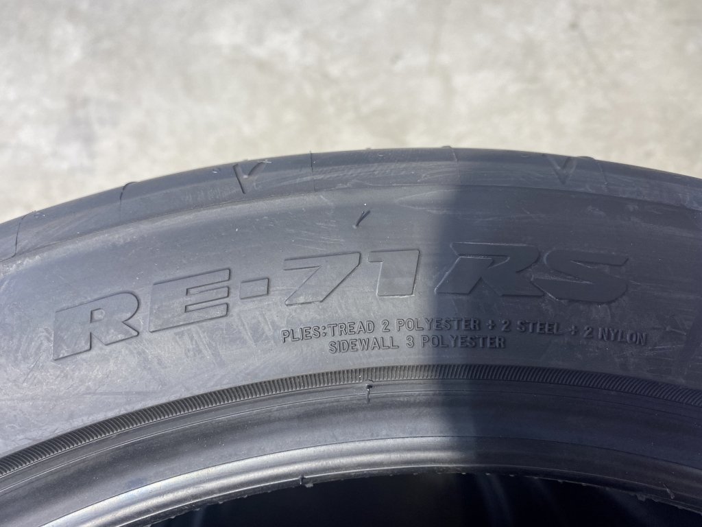 255/40R18 RE-71RS 新品 4本 セット価格 ブリヂストン ポテンザ 255/40-18 ★ 最安 柏市 直接引き取りも可 RE71RS POTENZA FK8 サーキット_画像4