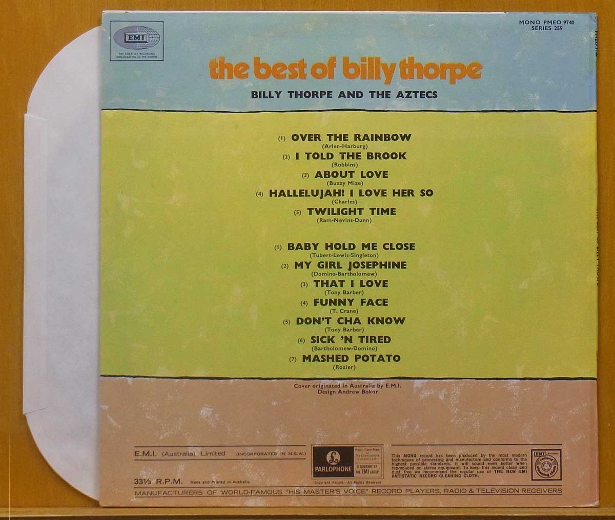 ◎美品!コーティング!ダブル洗浄済み!★Billy Thorpe[The Best of Billy Thorpe]AusオリジLP #59244_画像2