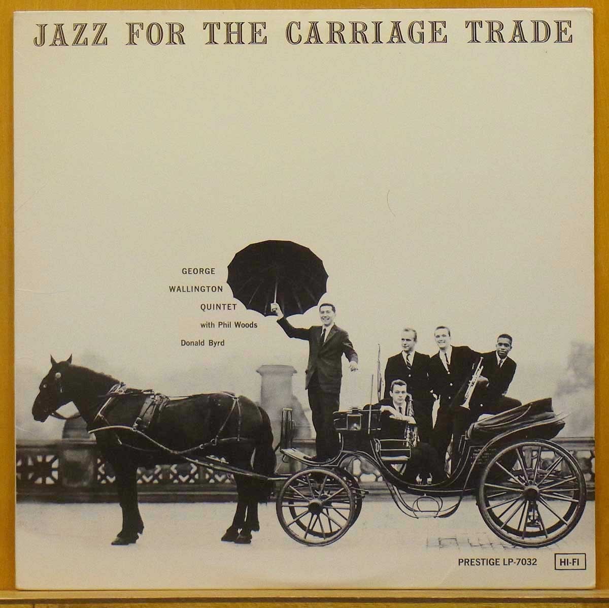 ●レア!名盤!高音質盤!美品!ハイプ・ステッカー付!ダブル洗浄済!★George Wallington『Jazz For The Carriage Trade』 US LP #59298_画像1