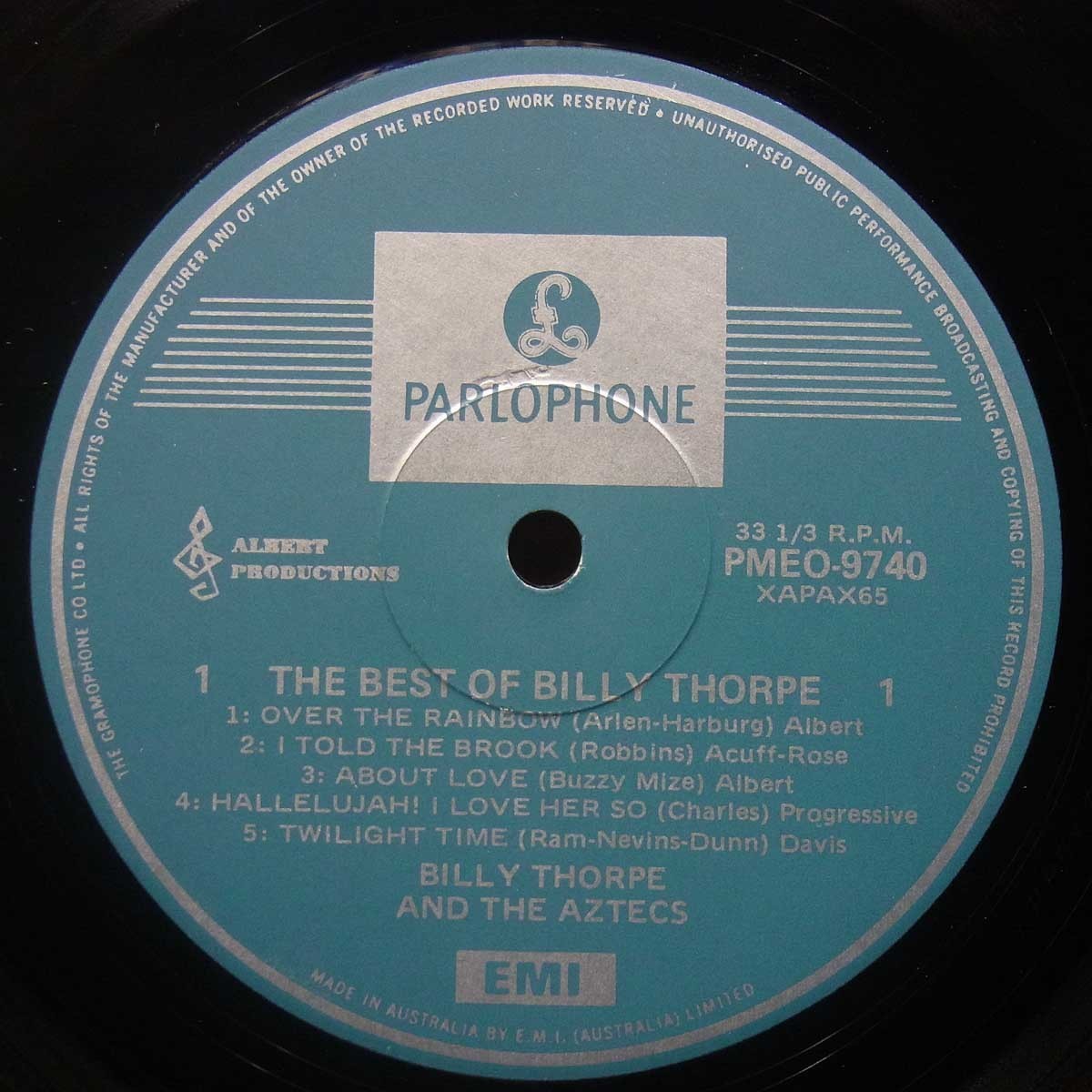 ◎美品!コーティング!ダブル洗浄済み!★Billy Thorpe[The Best of Billy Thorpe]AusオリジLP #59244_画像3