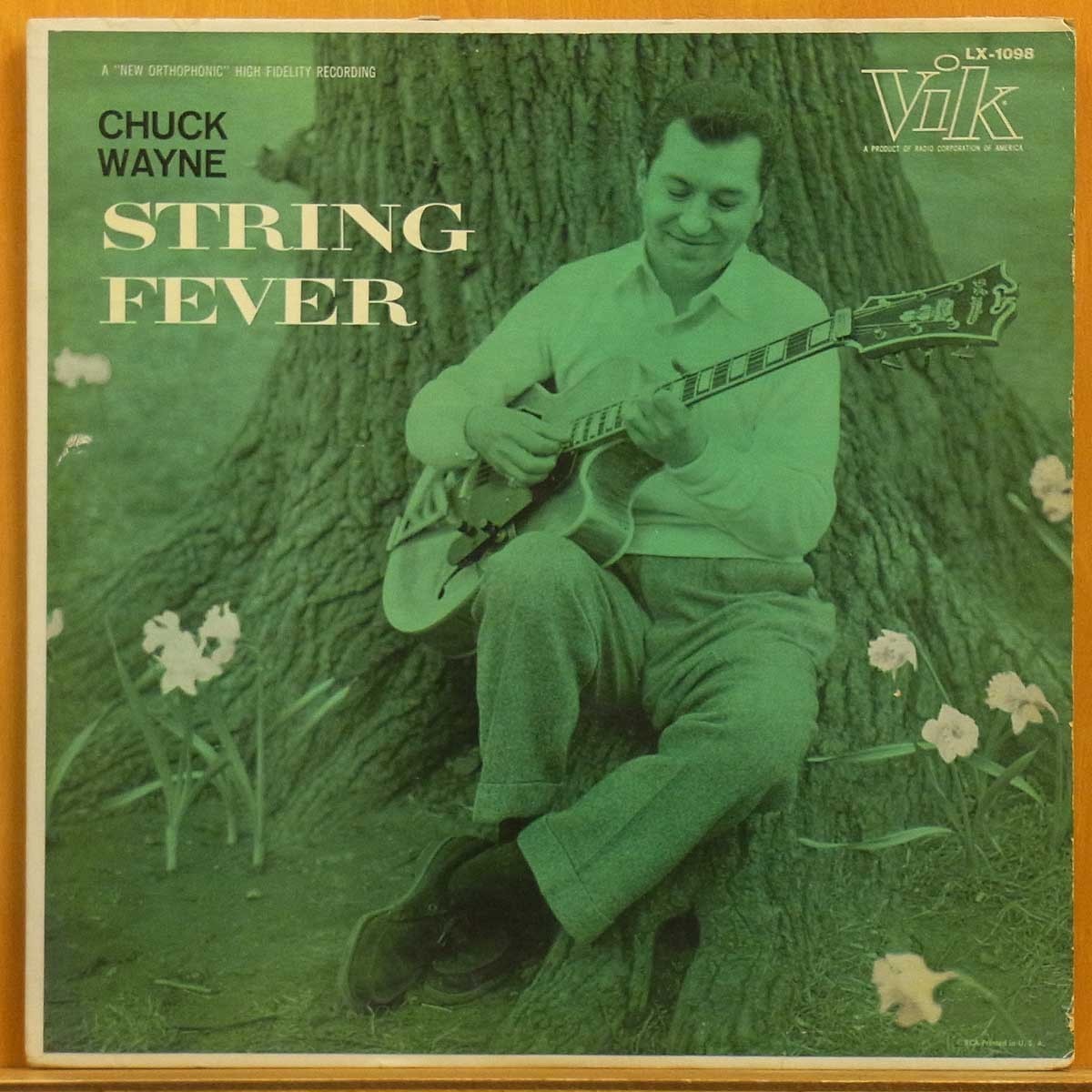 ●レア!名盤!MONO!ダブル洗浄済!★Chuck Wayne『String Fever』US VikオリジLP #59552_画像1