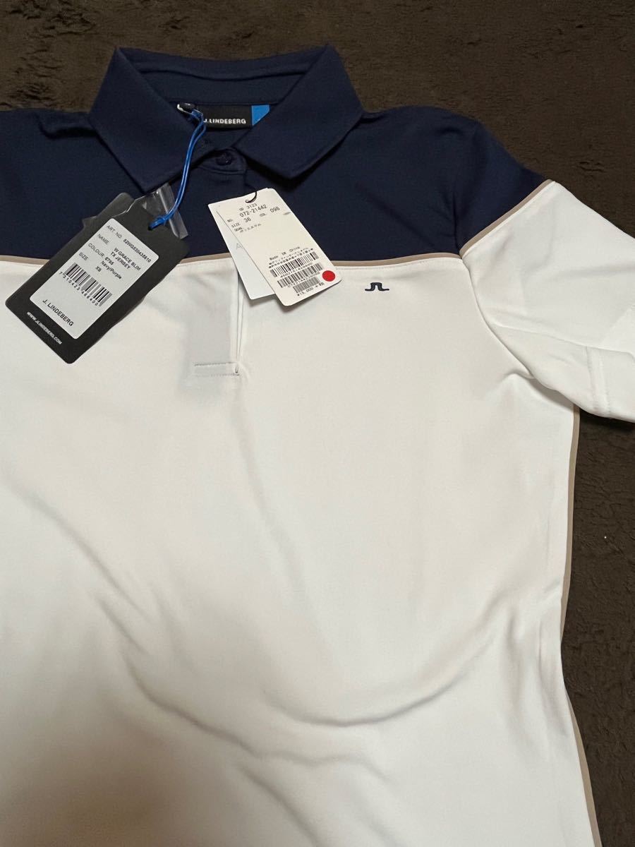 PayPayフリマ｜ジェイリンドバーグ ゴルフウェア レディース 半袖ポロシャツ 36 新品 未使用品
