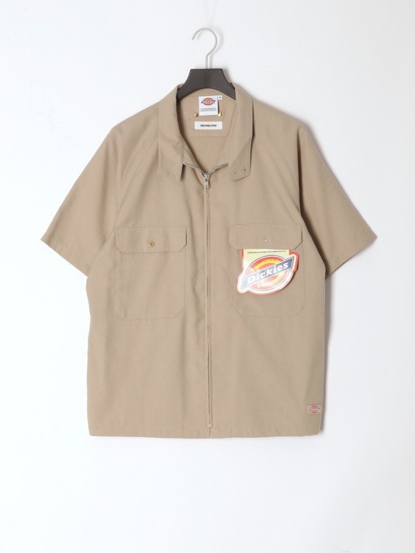 新品 レア 別注 S ベージュ ディッキーズ Dickies × monkey time