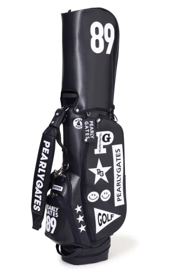新品 パーリーゲイツ 【定番】合皮スタンド式 キャディバッグ(UNISEX