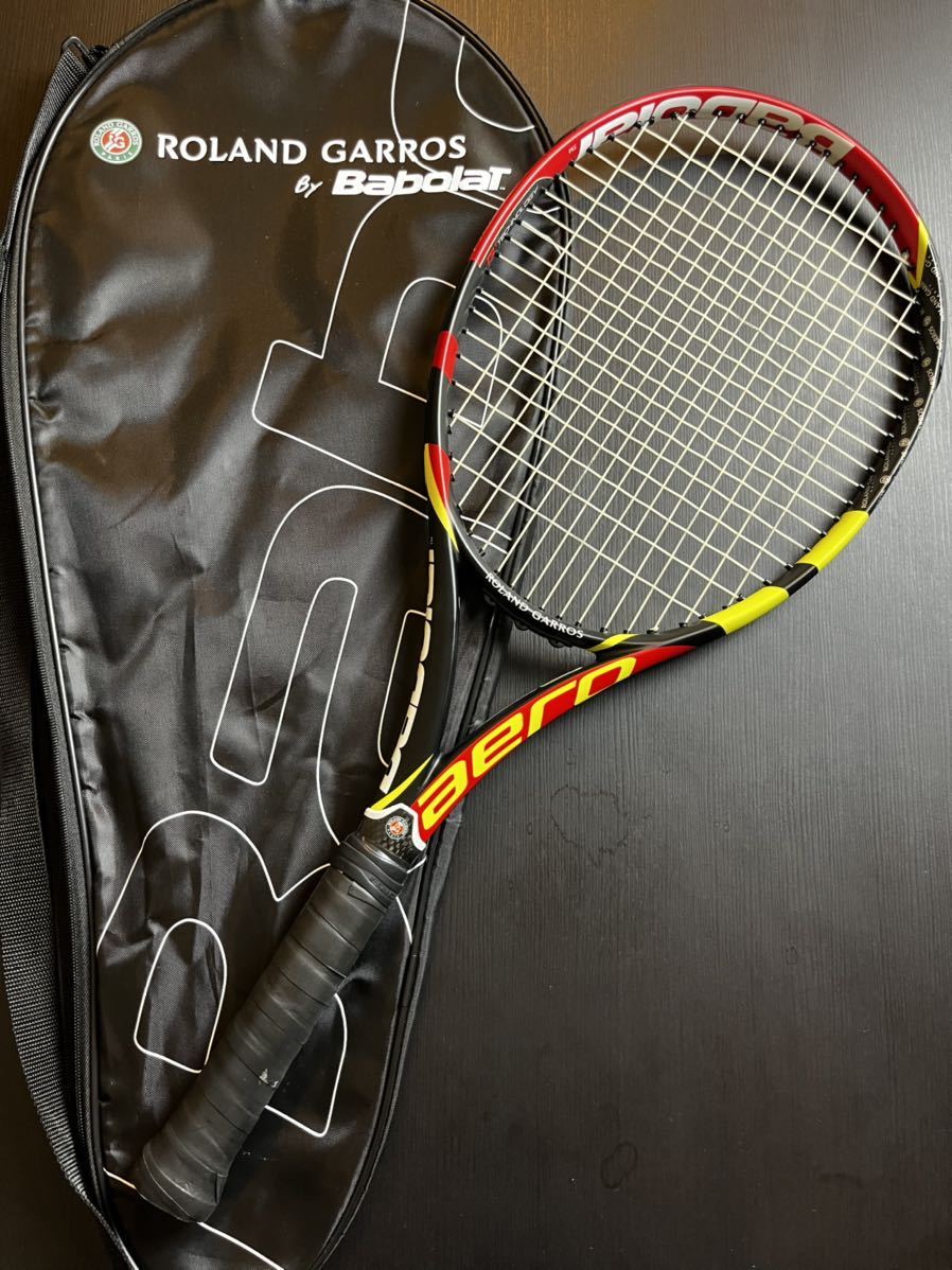 NEW テニスラケット バボラ アエロプロドライブ ROLAND GARROS ienomat