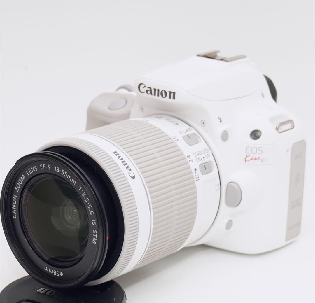 2月25日限定価格♪Canon EOS Kiss X7 ホワイト レンズキット カメラ