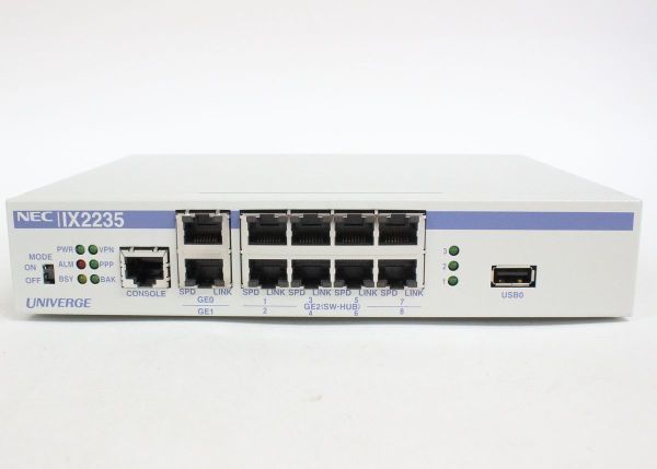 正規品! NEC 有線ブロードバンドルーター UNIVERGE IX2235 有線LAN速度