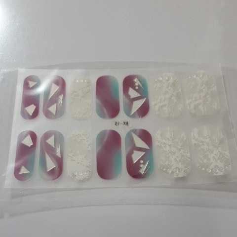  gel nail sticker * stick only * home . easy * purple series *⑫