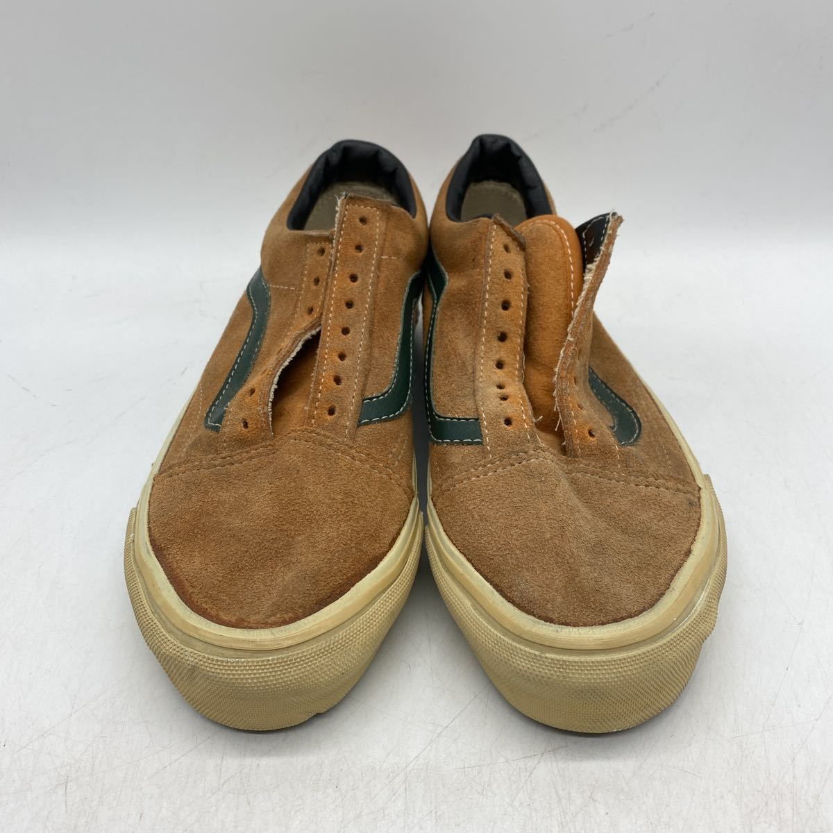 【26cm】1990s Vintage VANS OLD SKOOL SUEDE 1990年代 ヴィンテージ バンズ オールドスクール スエード USA製 箱無し 2557_画像2