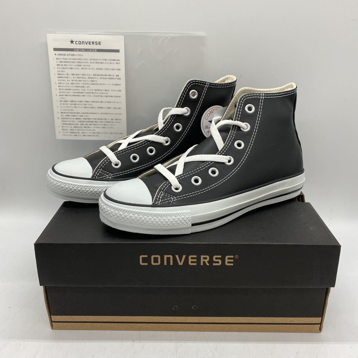 【海外 正規品】 ハイカット オールスター レザー コンバース BLACK HI STAR ALL LEA CONVERSE 【24.5cm】新品 ブラック 2607 (1B908) 24.5cm 【海外 正規品】 ハイカット オールスター レザー コンバース BLACK HI STAR ALL LEA CONVERSE 【24.5cm】新品 ブラック 2607 (1B908) 24.5cm
