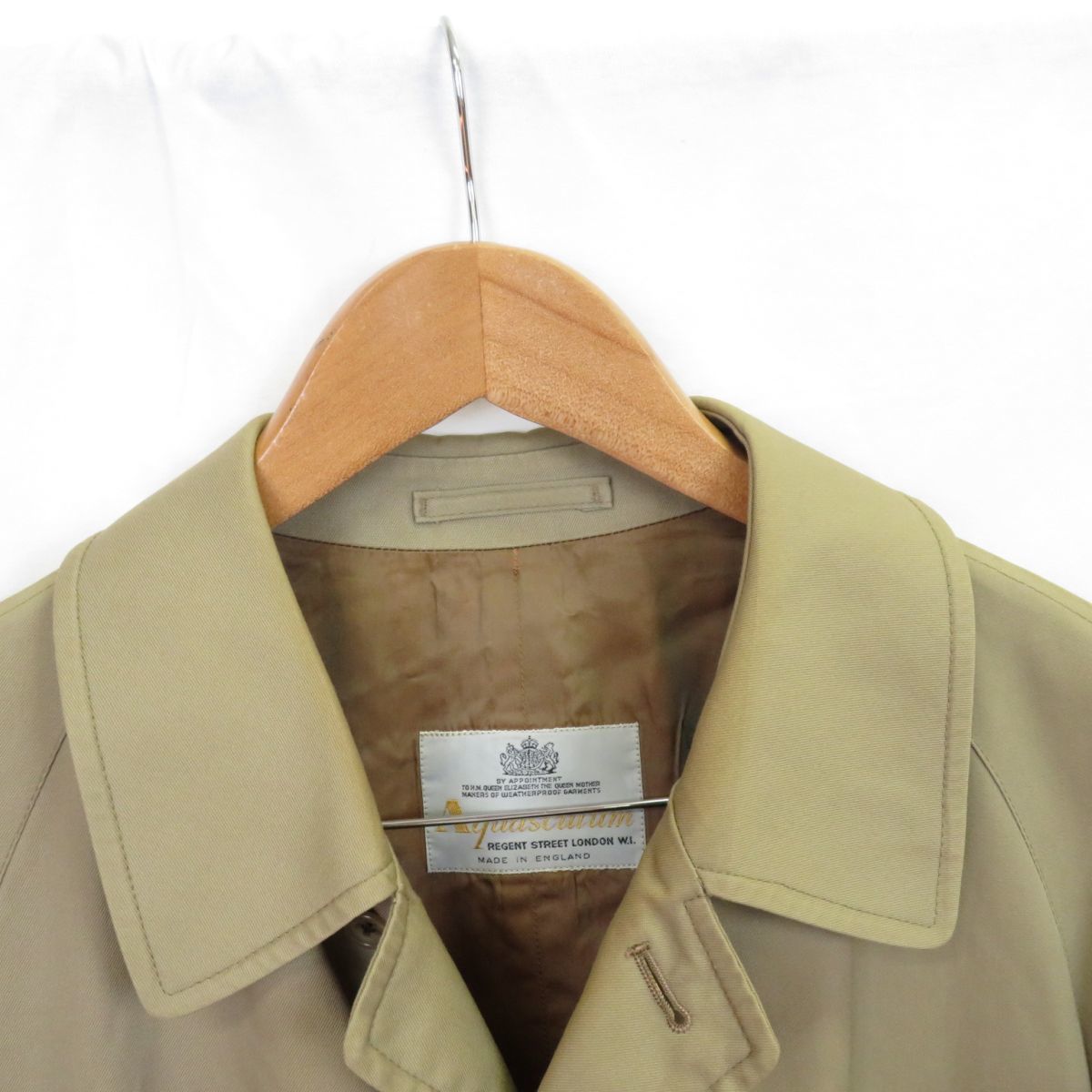  Vintage Britain made Aquascutum turn-down collar bar ma car n coat / Aquascutum old clothes 0504