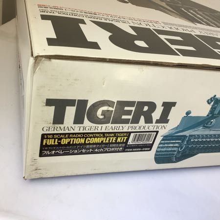 1円～ 同梱不可 訳あり ジャンク TAMIYA 1/16 電動ラジオコントロールタンク ドイツ重戦車 TIGER タイガーI 初期生産型
