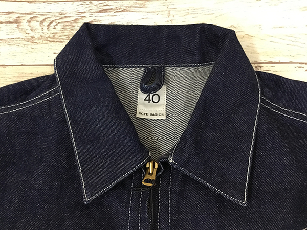 127BH Scye BASICS 19ss DENIM ZIPUP WORK JACKET 5119-61523【中古】_画像3