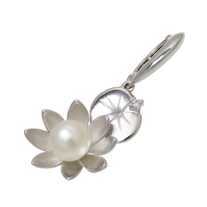 TASAKI/タサキ 花/フラワー 一部艶消し アコヤ真珠 6.3mm