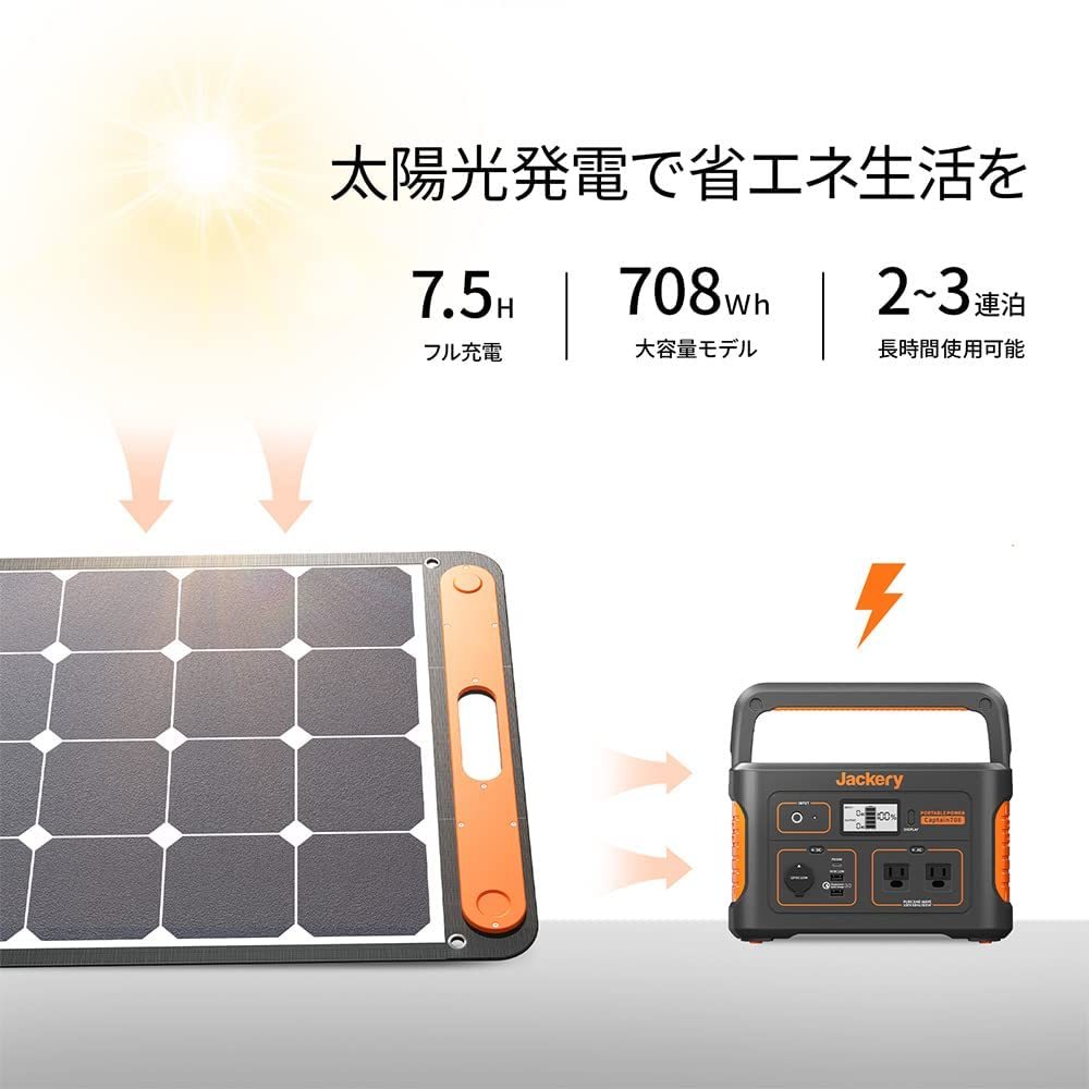 全品送料無料】【全品送料無料】Jackery ポータブル電源700ソーラー