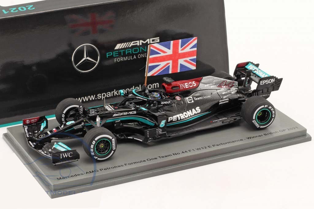 スパーク 1/43 メルセデス AMG W12 F1 ルイスハミルトン 2021 イギリス