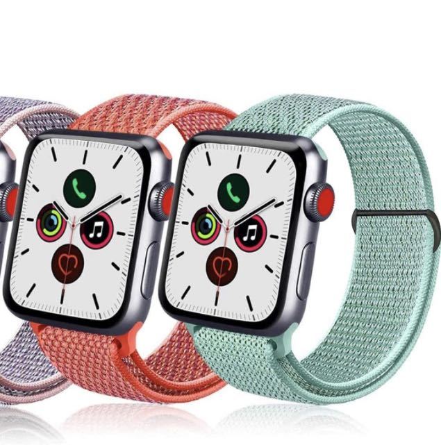 アップルウォッチバンド ナイロンバンドApple Watch バンド　スポーツバンド　38/40/41mm 2本セットセール　男女兼用