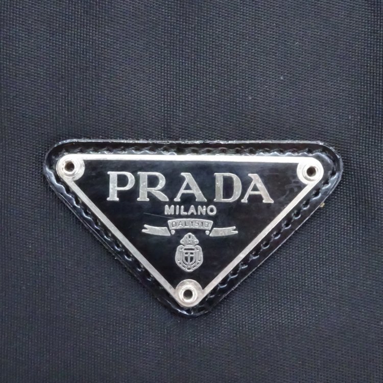 【1円/美品】プラダ PRADA テスート トートバッグ ハンドバッグ ショルダー テスートナイロン ブラック 三角ロゴ 超軽量 ショッピング_画像5