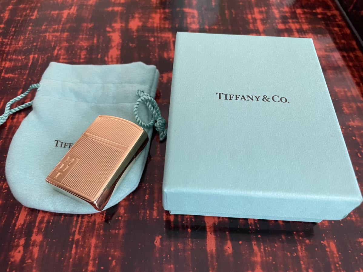 美品☆Tiffany&Co. ティファニー ZIPPO ジッポー 14K 14金無垢 オイル
