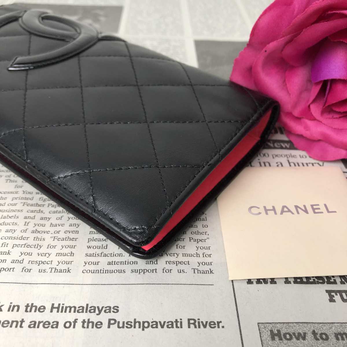 ☆お値下げ中☆シャネル CHANEL カンボンライン 2つ折り 長財布