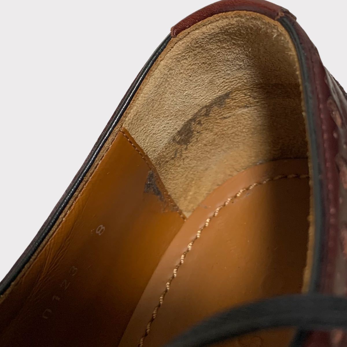 ルイヴィトン 靴 LOUIS VUITTON ウイングチップシューズ 外羽根 size:8