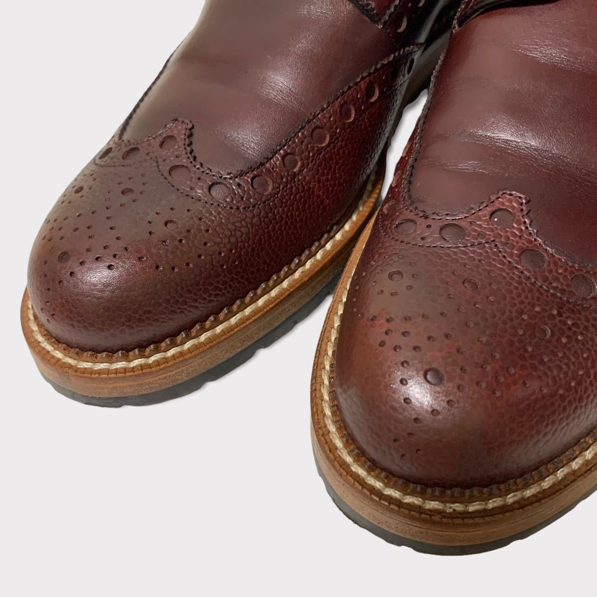 ルイヴィトン 靴 LOUIS VUITTON ウイングチップシューズ 外羽根 size:8